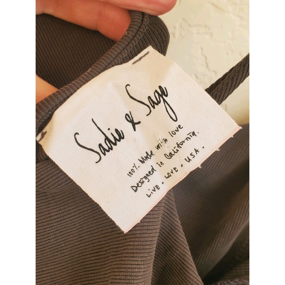 Sadie & Sage Anthropologie Dress Women Medium Ruffle Green Mini Strappy Summer - Picture 4 of 7